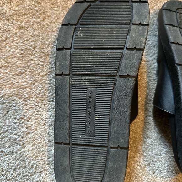 Banana Republic Black Sandals with Gold Accents - Picture 3 of 3